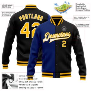 Custom Black Gold Royal Bomber Full Snap Varsity Letterman Split Fashion Jacket Custom Team Jacket 2 awwwlg.jpg