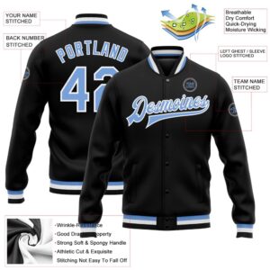 Custom Black Light Blue White Bomber Full Snap Baseball Jacket Custom Team Jacket 2 e7p35v.jpg