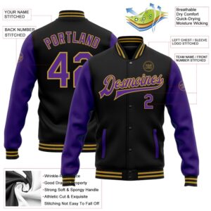 Custom Black Purple Old Gold Bomber Full Snap Varsity Baseball Jacket Custom Team Jacket 2 i0aabr.jpg