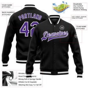 Custom Black Purple White Bomber Full Snap Baseball Jacket Custom Team Jacket 2 iaseaj.jpg