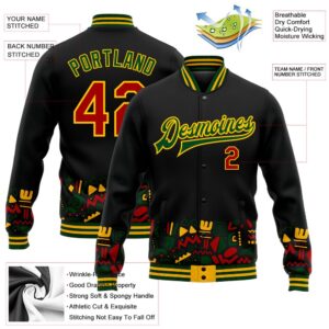 Custom Black Red Gold Green Black History Month 3D Pattern Design Bomber Full Snap Baseball Jacket Custom Team Jacket 2 syh6oa.jpg