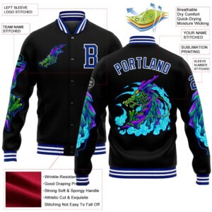 Custom Black Royal White Dragon 3D Pattern Design Bomber Full Snap Baseball Jacket Custom Team Jacket 2 cq0xyy.jpg