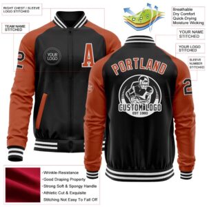 Custom Black Texas Orange White Bomber Varsity Baseball Jacket Custom Team Jacket 2 kgsq82.jpg