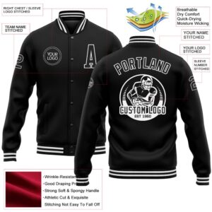 Custom Black White Bomber Full Snap Baseball Jacket Custom Team Jacket 2 b4hcpy.jpg
