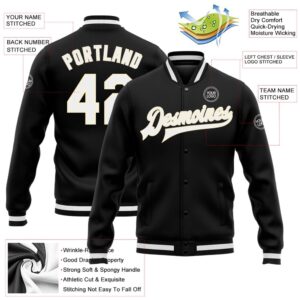 Custom Black White Cream Bomber Full Snap Baseball Jacket Custom Team Jacket 2 vb6muo.jpg