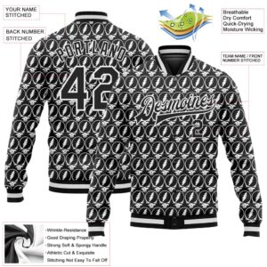 Custom Black White Lightning Skull Fashion 3D Bomber Full Snap Baseball Jacket Custom Team Jacket 2 wemexd.jpg