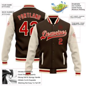 Custom Brown Red Cream Bomber Full Snap Varsity Baseball Jacket Custom Team Jacket 2 vgkkby.jpg