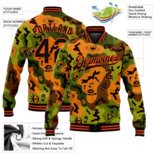 Custom Camo Black Orange Funny Faces 3D Pattern Design Bomber Full Snap Varsity Letterman Salute To Service Jacket Custom Team Jacket 2 mzl4qf.jpg