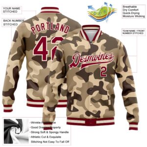 Custom Camo Maroon Cream Desert Camouflage 3D Bomber Full Snap Varsity Letterman Salute To Service Jacket Custom Team Jacket 2 auz34v.jpg