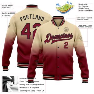 Custom City Cream Crimson Black Bomber Full Snap Baseball Jacket Custom Team Jacket 2 jpslns.jpg