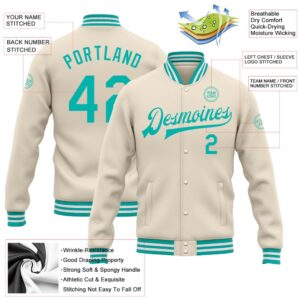 Custom Cream Aqua White Bomber Full Snap Baseball Jacket Custom Team Jacket 2 dvrtiq.jpg