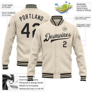 Custom Cream Black Bomber Full Snap Baseball Jacket Custom Team Jacket 2 t4tpgi.jpg
