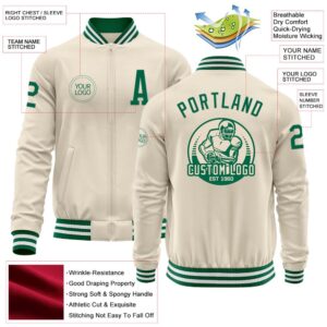 Custom Cream Kelly Green White Bomber Varsity Baseball Jacket Custom Team Jacket 2 ikbmot.jpg