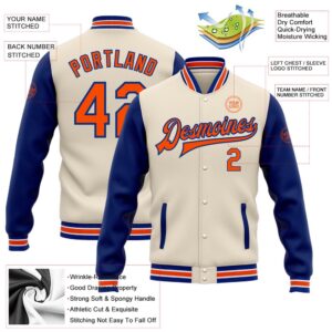 Custom Cream Orange Royal Bomber Full Snap Varsity Baseball Jacket Custom Team Jacket 2 rnhceb.jpg