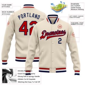 Custom Cream Red Navy Bomber Full Snap Baseball Jacket Custom Team Jacket 2 mtzwpi.jpg