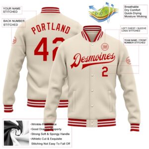 Custom Cream Red White Bomber Full Snap Baseball Jacket Custom Team Jacket 2 lt67xn.jpg
