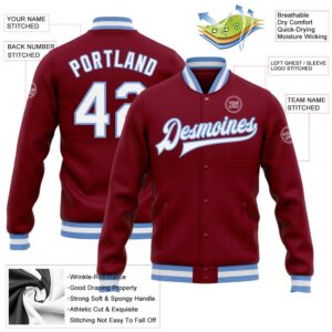 Custom Crimson White Light Blue Bomber Full Snap Baseball Jacket Custom Team Jacket 2 sgwkhy.jpg