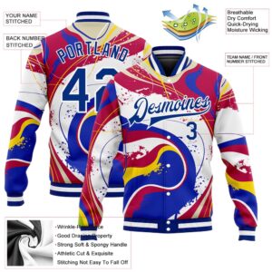 Custom Figure Royal Red 3D Pattern Design Bomber Full Snap Baseball Jacket Custom Team Jacket 2 v5rbrg.jpg