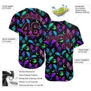 3D Pattern Bright Multicolored Halloween Bats Authentic Baseball Jersey Custom Baseball Jersey Personalized Sport Jersey 2 kupumu.jpg