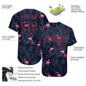 3D Pattern Design Hawaii Flamingo Authentic Baseball Jersey Custom Baseball Jersey Personalized Sport Jersey 2 n8eary.jpg