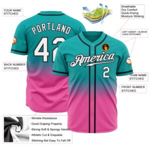 Aqua White Pink Black Authentic Fade Fashion Baseball Jersey Custom Baseball Jersey Personalized Sport Jersey 2 hjghdi.jpg