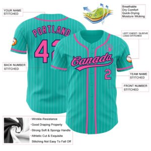 Aqua White Pinstripe Pink Navy Authentic Baseball Jersey Custom Baseball Jersey Personalized Sport Jersey 2 xlhmrt.jpg