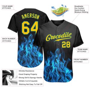 Black Gold Teal 3D Pattern Design Flame Authentic Baseball Jersey Custom Baseball Jersey Personalized Sport Jersey 2 fzjbww.jpg