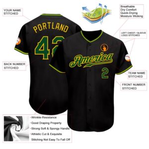 Black Green Gold Authentic Baseball Jersey Custom Baseball Jersey Personalized Sport Jersey 2 keaang.jpg