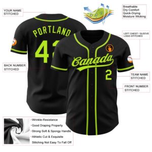 Black Neon Green Authentic Baseball Jersey Custom Baseball Jersey Personalized Sport Jersey 2 pfv2x1.jpg