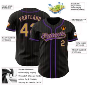 Black Old Gold Pinstripe Old Gold Purple Authentic Baseball Jersey Custom Baseball Jersey Personalized Sport Jersey 2 j8yvee.jpg