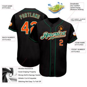 Black Orange Kelly Green Authentic Baseball Jersey Custom Baseball Jersey Personalized Sport Jersey 2 nmxsqn.jpg
