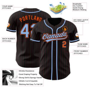 Black Orange Pinstripe Light Blue Authentic Baseball Jersey Custom Baseball Jersey Personalized Sport Jersey 2 acon3k.jpg