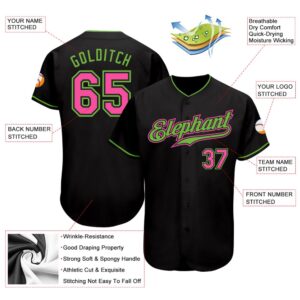 Black Pink Neon Green Authentic Baseball Jersey Custom Baseball Jersey Personalized Sport Jersey 2 wgp1hr.jpg