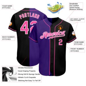 Black Pink Purple Authentic Split Fashion Baseball Jersey Custom Baseball Jersey Personalized Sport Jersey 2 qvn3sc.jpg