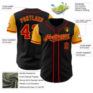 Black Red Gold Authentic Two Tone Baseball Jersey Custom Baseball Jersey Personalized Sport Jersey 2 zdpxj3.jpg