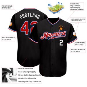 Black Red Royal Authentic Baseball Jersey Custom Baseball Jersey Personalized Sport Jersey 2 m4oyyy.jpg