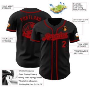 Black Red Authentic Baseball Jersey Custom Baseball Jersey Personalized Sport Jersey 2 dzadlo.jpg