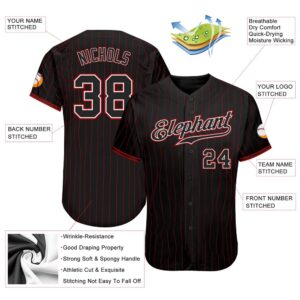 Black Red Pinstripe Black White Authentic Baseball Jersey Custom Baseball Jersey Personalized Sport Jersey 2 lmmwrc.jpg