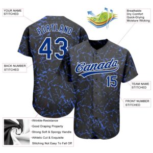 Black Royal White 3D Pattern Design Authentic Baseball Jersey Custom Baseball Jersey Personalized Sport Jersey 2 h7arfb.jpg