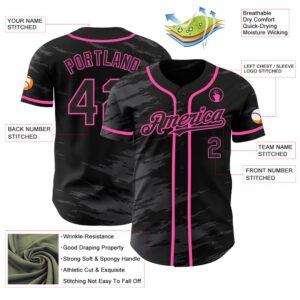 Black Steel Gray Splash Ink Pink Authentic Baseball Jersey Custom Baseball Jersey Personalized Sport Jersey 2 palaqb.jpg