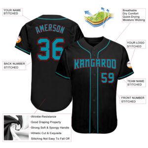 Black Teal Red Authentic Baseball Jersey Custom Baseball Jersey Personalized Sport Jersey 2 fmctfd.jpg