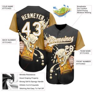 Black White Old Gold 3D Pattern Design Beer Festival Authentic Baseball Jersey Custom Baseball Jersey Personalized Sport Jersey 2 fwpp15.jpg
