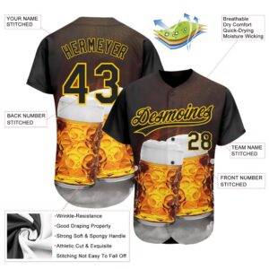 Black Yellow 3D Pattern Design Beer Festival Authentic Baseball Jersey Custom Baseball Jersey Personalized Sport Jersey 2 paj1k7.jpg