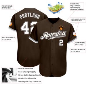 Brown White Gray Authentic Baseball Jersey Custom Baseball Jersey Personalized Sport Jersey 2 ufwkvk.jpg