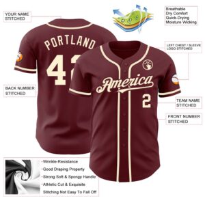 Burgundy Cream Authentic Baseball Jersey Custom Baseball Jersey Personalized Sport Jersey 2 fo9l3r.jpg
