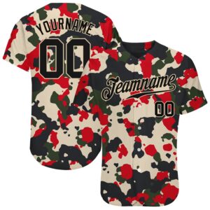 Camo Black-Cream 3D Authentic Salute To Service…