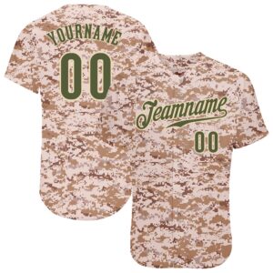 Camo Olive-Cream Authentic Salute To Service Baseball…