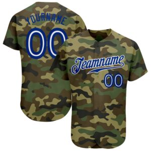 Camo Royal-White Authentic Salute To Service Baseball…
