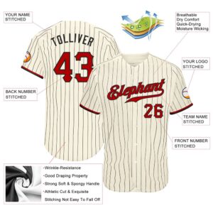 Cream Black Pinstripe Red Black Authentic Baseball Jersey Custom Baseball Jersey Personalized Sport Jersey 2 zurcvl.jpg