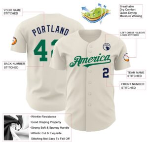 Cream Kelly Green Navy Authentic Baseball Jersey Custom Baseball Jersey Personalized Sport Jersey 2 ivueqm.jpg